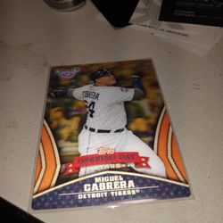2013 Topps Miguel Cabrera Opening Day