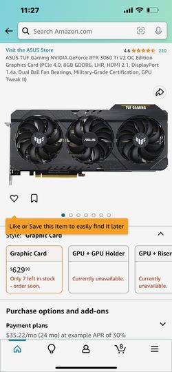 Graphics Card ASUS. 3069TI
