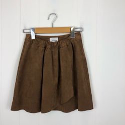 Wilfred Free Nescher Faux Suede Skirt Sz XS
