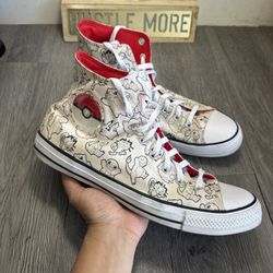 Converse Pokémon X Chuck Taylor All Star HI "Poke Ball"  A01651C Size 12 Men