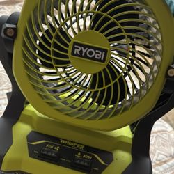 Ryobi M18 Bucket Top Misting Fan 