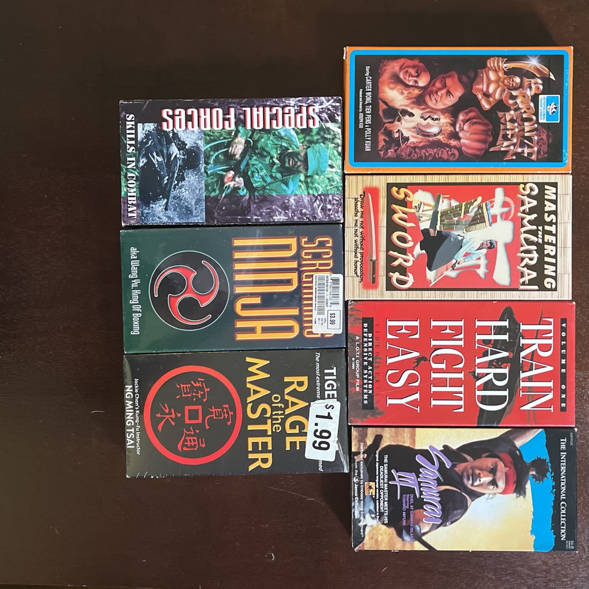Vintage Martial Arts And Combat VHS Tapes 