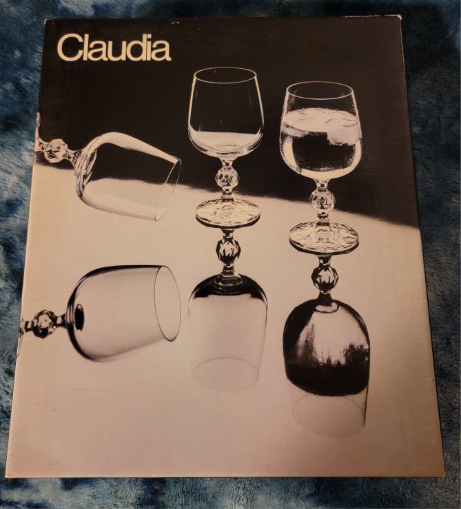 Claudia Fine Lead Crystal Goblets 