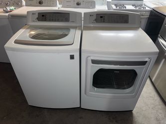 Lg washer and gas dryer working 3 Month Warranty we Deliver