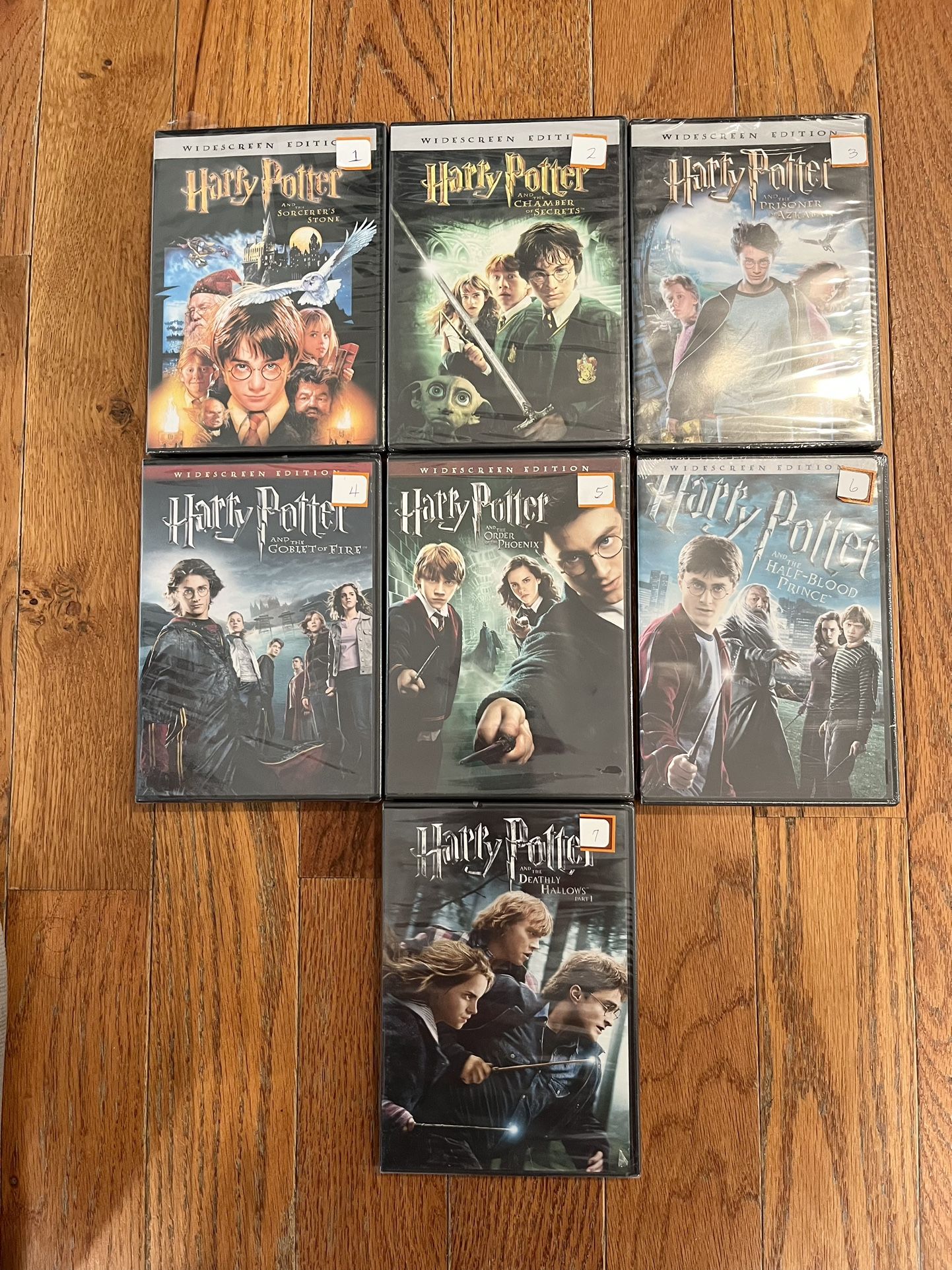 7 New Sealed Harry Potter DVD Movie Lot Set