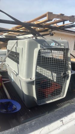 A very large dog kennel