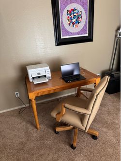 Custom desk and chair