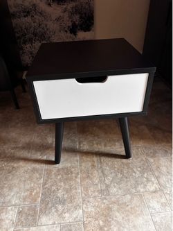 Black and White Night Stand