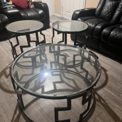 Glass Table Set Of 3