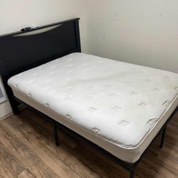 FREE Full Mattress With  Foam Topper, Headboard,  And Mattress Protector 
