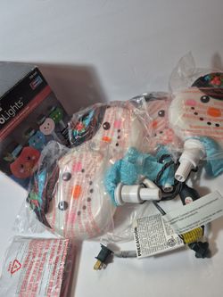 New- Open-Box! - Color Changing Snowmen Lights
