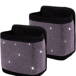 eing Car Seat Organizer Premium Seat Back/Front Seat Travel Caddy Bag, Bling Crystal Car Front Seat Organizer, Pratical Car Garbage Pocket Bin, Diamon