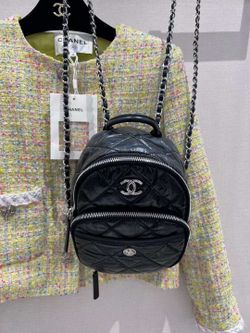 Chanel black backpack