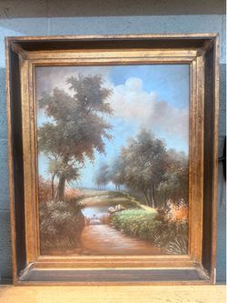 Vintage oil, painting