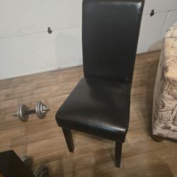 1 single black leather chair, 1 single map themed cloth chair, and 2 black cloth couches. 30 dollars each