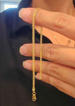 NEW 10K Gold Bizmark Bracelet 1.8MM 7"