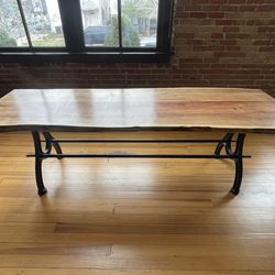 Dining table, live edge