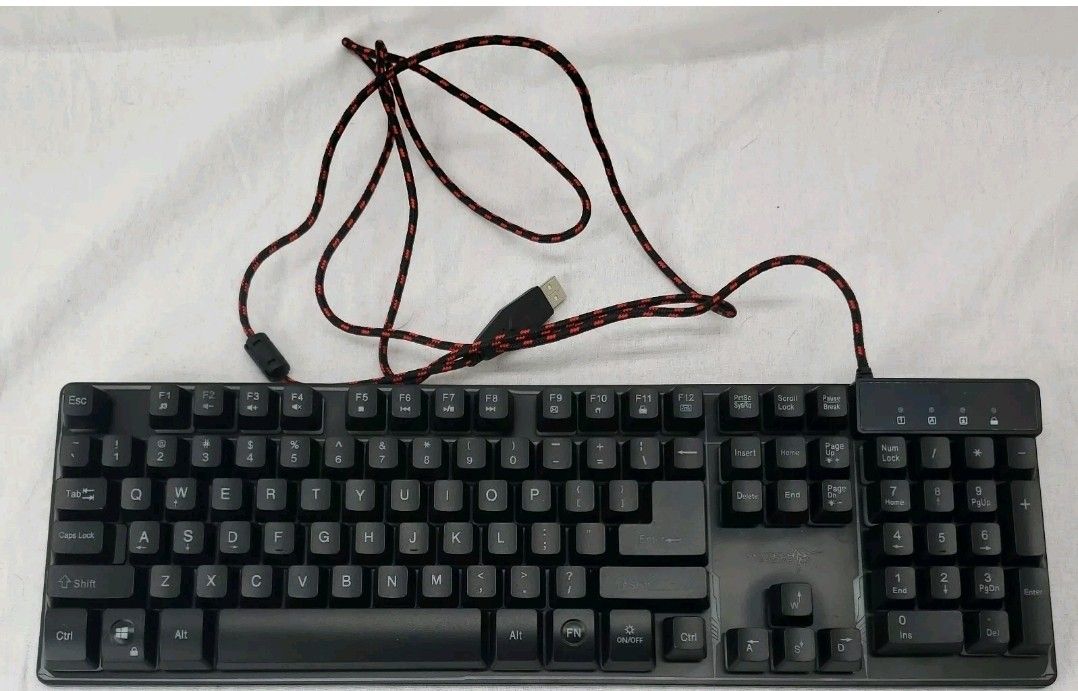 Skytech RGB Mechanical Gaming Keyboard K-1000 New In Box Braided USB