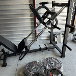 LEG PRESS/ WEIGHTS 
