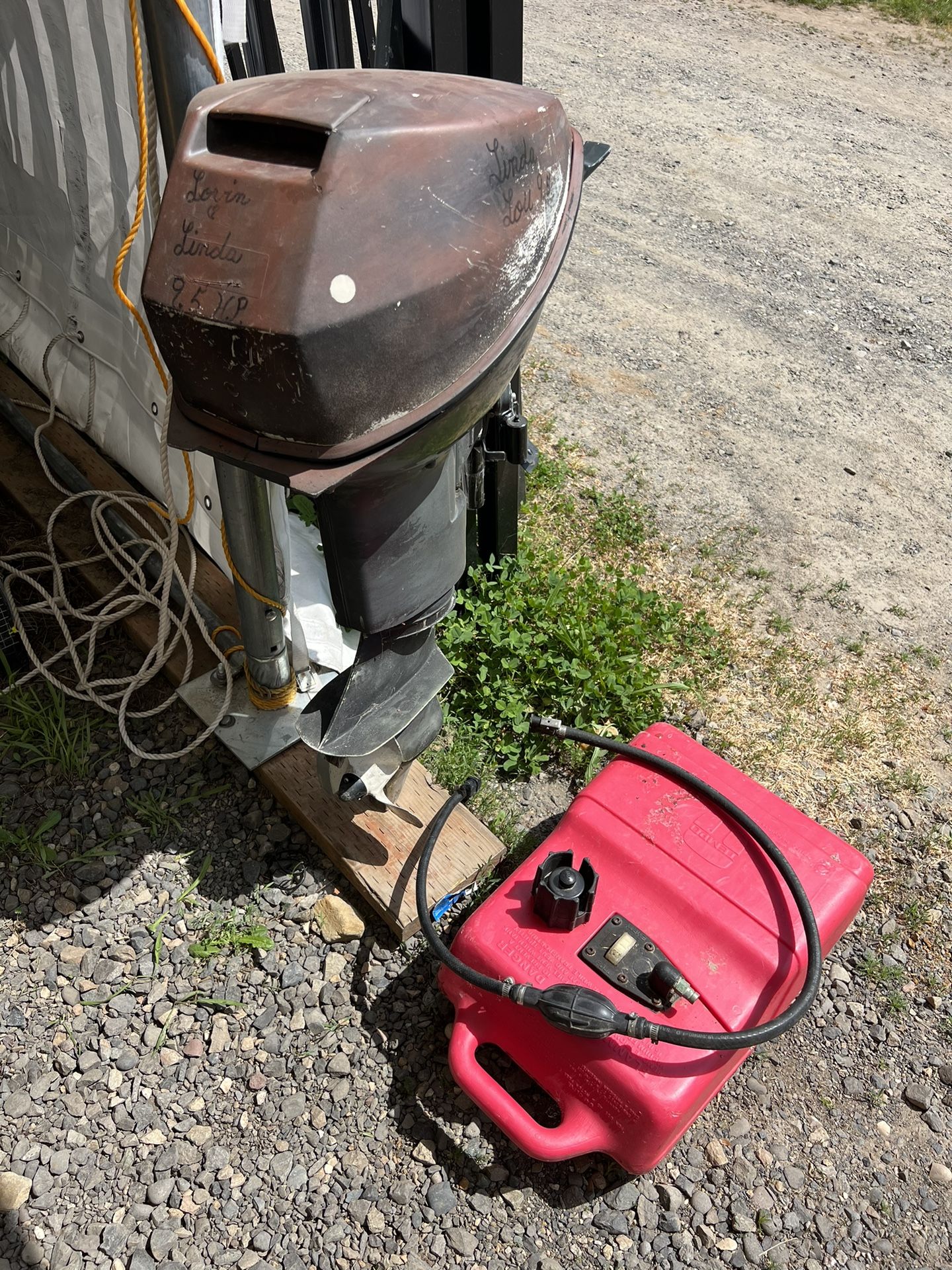 Johnson 9.5hp Boat Outboard Engine Evinrude Trolling Motor