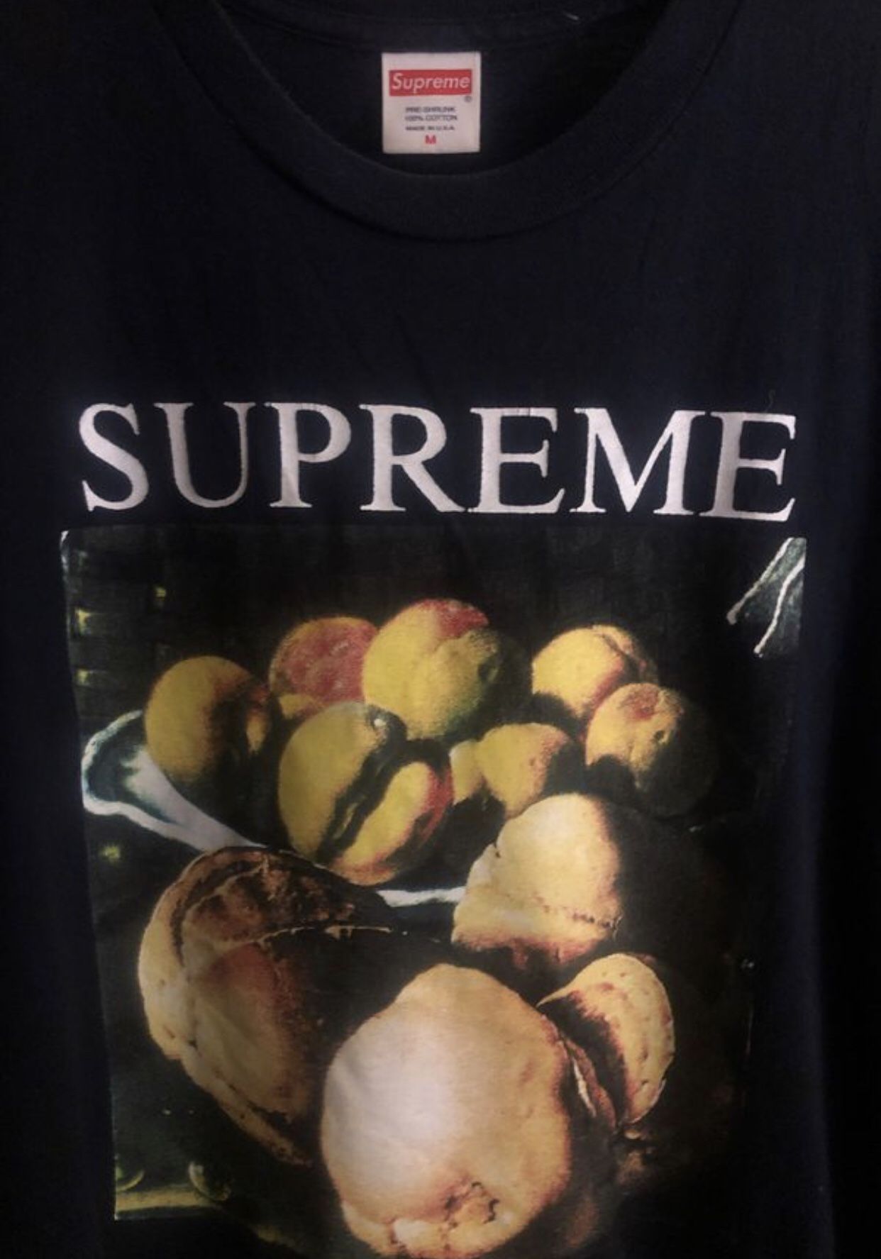 Supreme Still Life tee/t-shirt navy blue