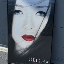 Original "Memoirs of a Geisha" Movie Poster in Black Frame