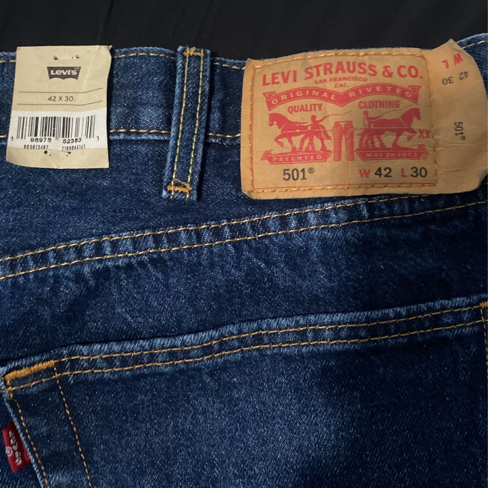 42x30 Levi’s Mens 501 Original Jeans