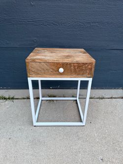 Wood nightstand
