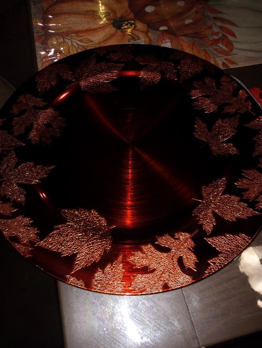 Elegant Fall Charger Plates