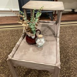 Prefinished Antique Glam Side Table