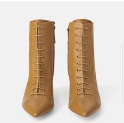Zara orange boots top
