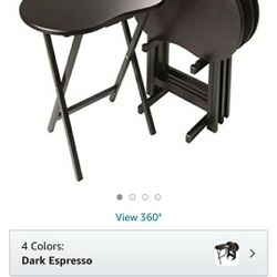 Winsome Skippy Snack Table, Dark Espresso
