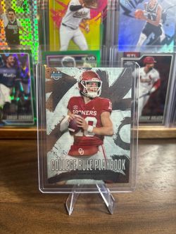 John Mateer Bowman Chrome College Rule Playbook Card