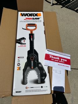Brand New WORX JawSaw 5-Amp Electric Chainsaw (Model WG307) – In Box