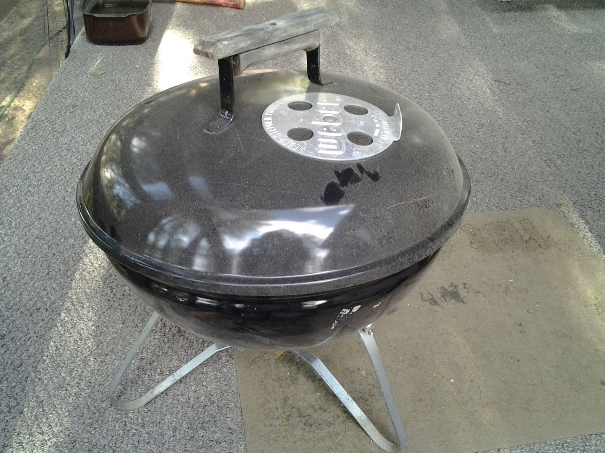 Tabletop Weber barbecue
