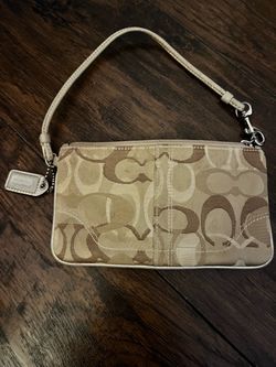 Coach Signature Wristlet Clutch