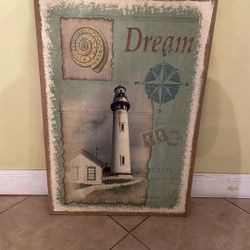 Lighthouse Canvas Art  36” X 24”