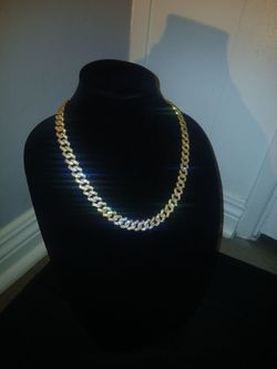 18k Gold Plated Cuban Link Chain $60firm
