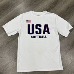 Team USA Softball White Shirt