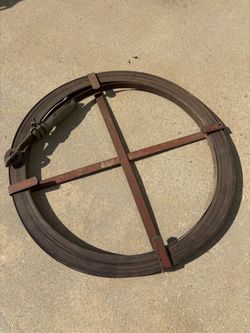 1940’s vintage flat steel sewer rod