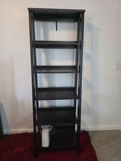 5 tier bookcase storage shelf ladder bookcase