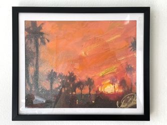 Street Art Style Glittery Urban Print 