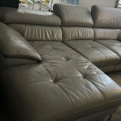 Leather Couch Sofa Sectional Contemporary