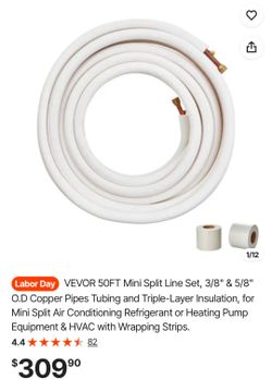 VEVOR 50FT Mini Split Line Set