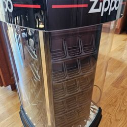 French Zippo Lighter Lit Shop Revolving Display Sign commercial display