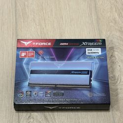 32GB (2x16GB) T-Force Xtreem ARGB DDR4 RAM – 3600MHz White Edition