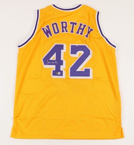 James Worthy Signed Jersey - Lakers