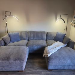 Large Couch With Ottomans