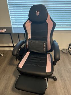 Pink And Black Gaming Chair