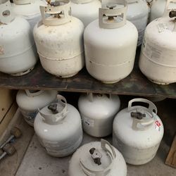 So Many Different Empty Propane Tanks Available For Sale While Supplies Last